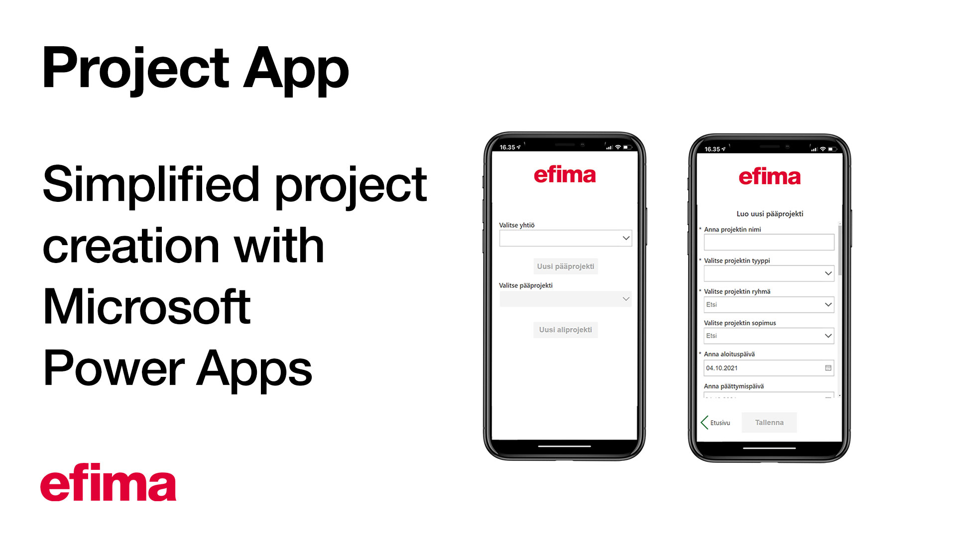 Project App – simplified project creation with Microsoft Power Apps